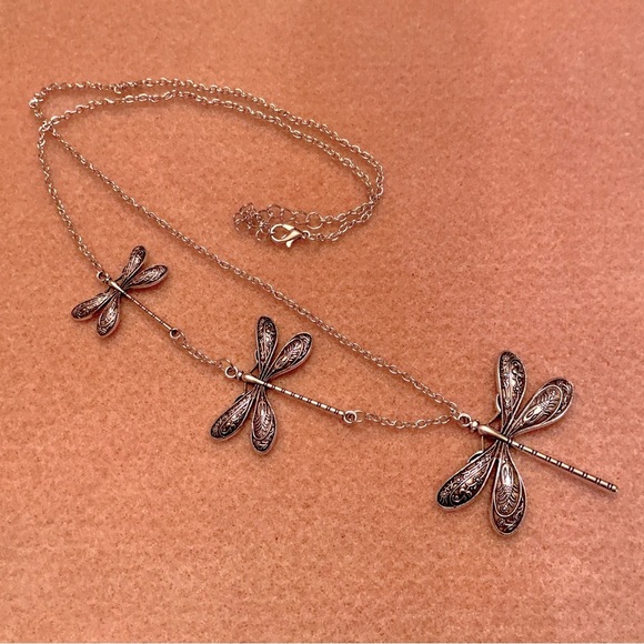 Jewelry - Beautiful Dragonfly Necklace! 31” 
Brand New!